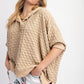 PUFF TEXTURE HOODED TOP