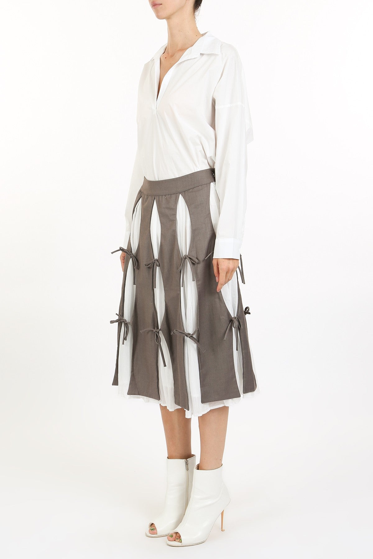 SKIRT WITH TIE PANELS