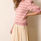 HEART STRIPE SWEATER