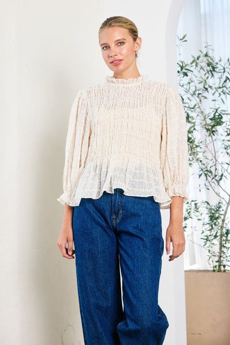 Romantic Smocking Blouse
