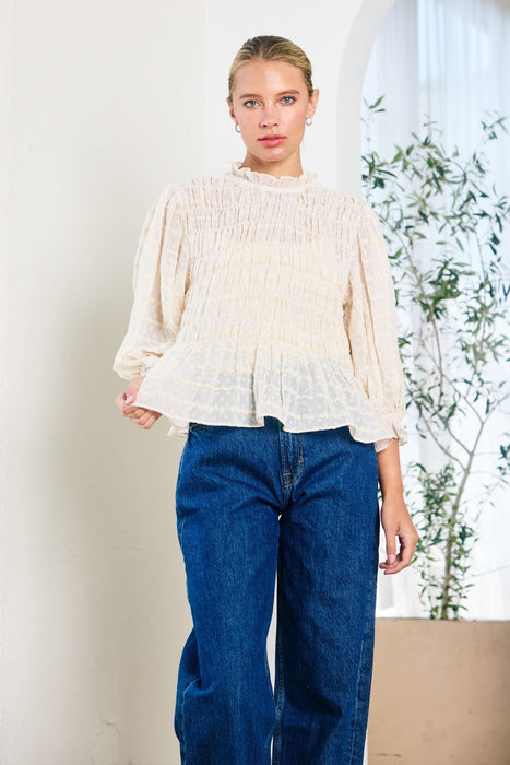 Romantic Smocking Blouse