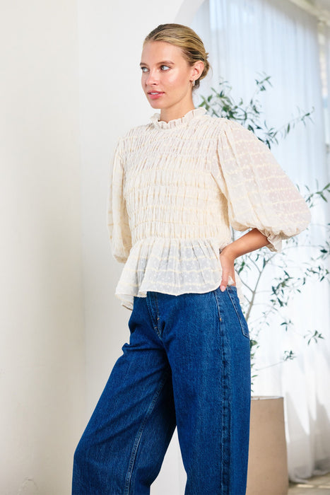 Romantic Smocking Blouse