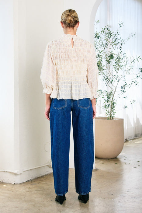 Romantic Smocking Blouse