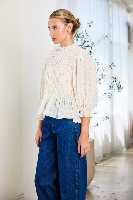 Romantic Smocking Blouse