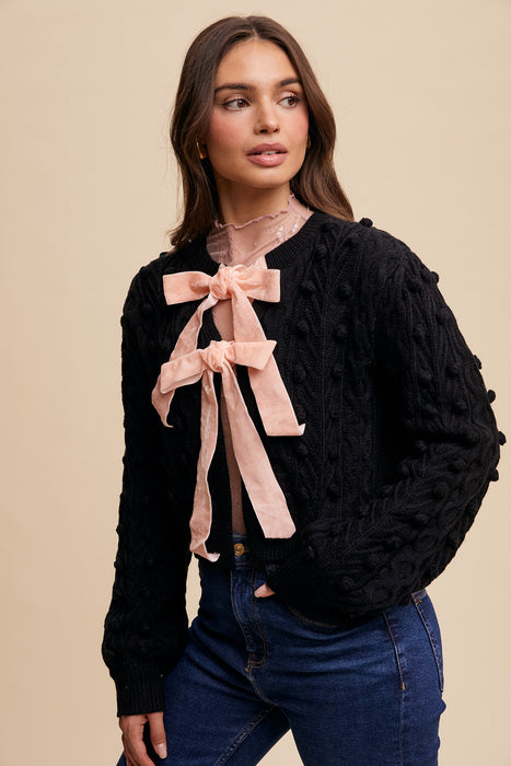 Bow Tie Closure Cardigan