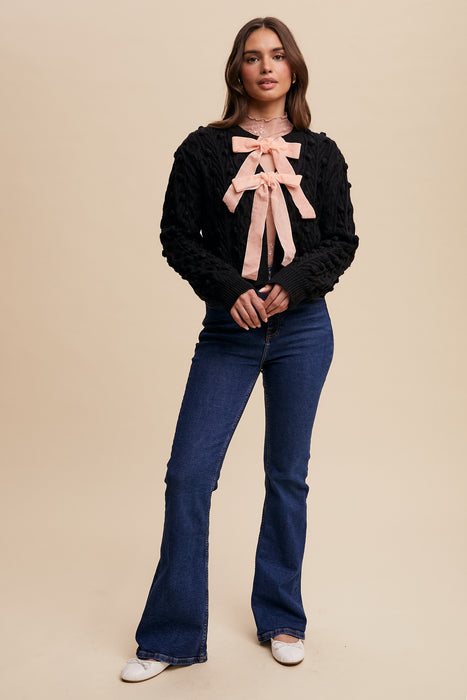 Bow Tie Closure Cardigan