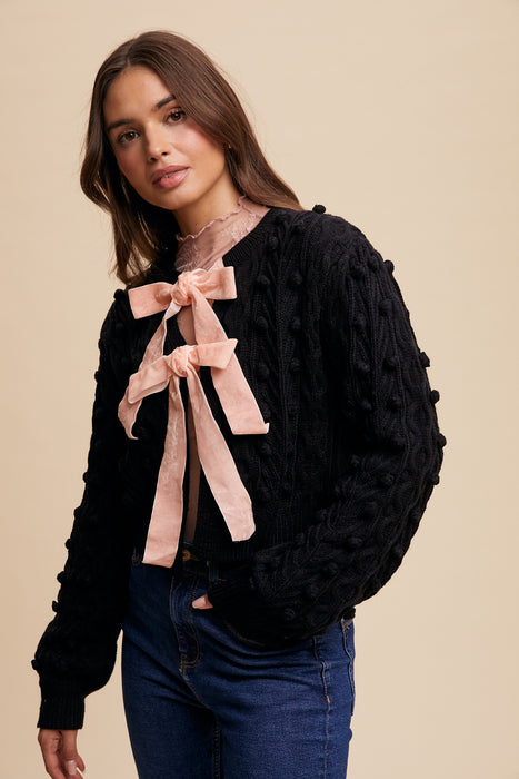 Bow Tie Closure Cardigan