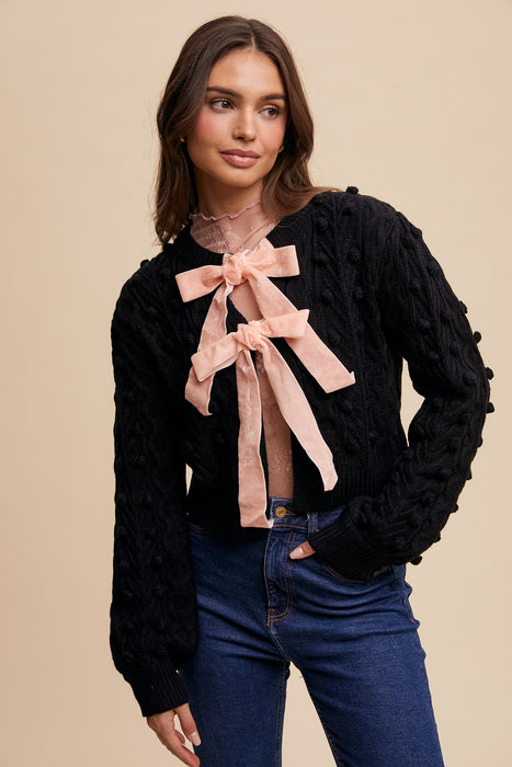 Bow Tie Closure Cardigan