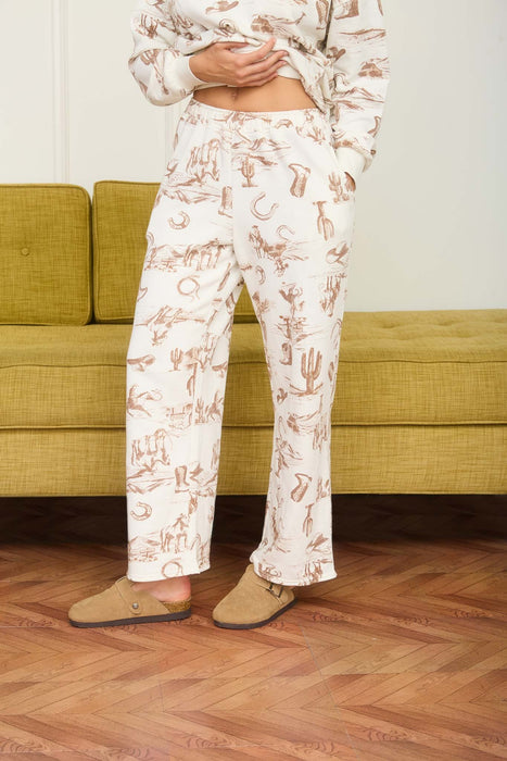 Western Print Joggers