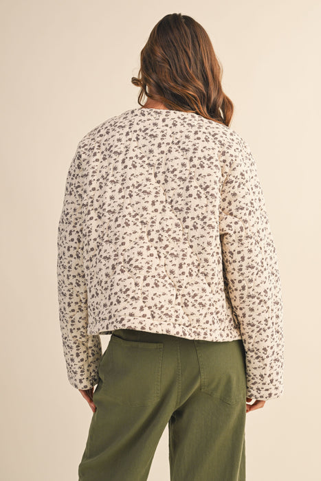 Flower Print Padded Jacket