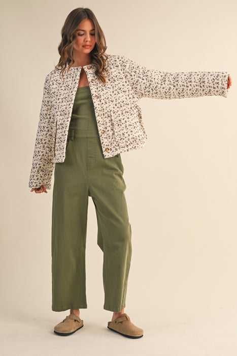 Flower Print Padded Jacket