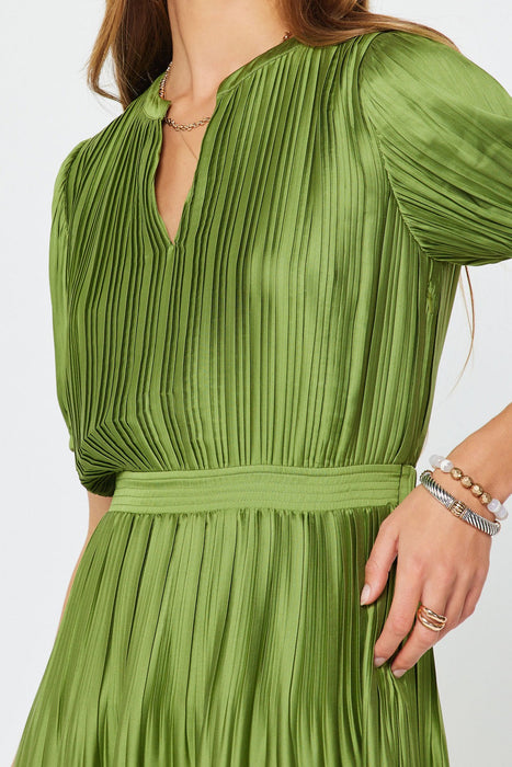 Pleated Maxi Dress