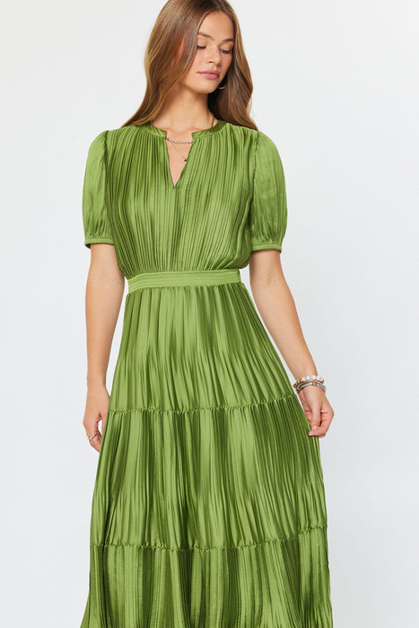Pleated Maxi Dress