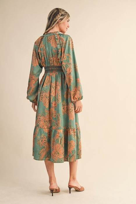 Paisley Smocked Dress