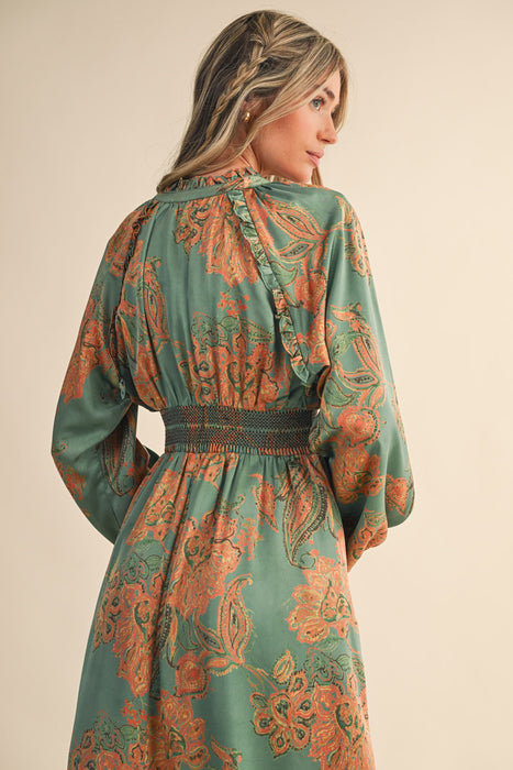 Paisley Smocked Dress