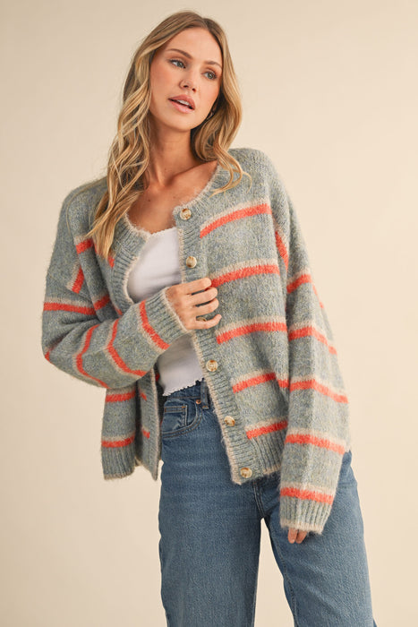 Striped Cardigan