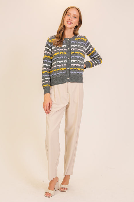 Geometric Cardigan