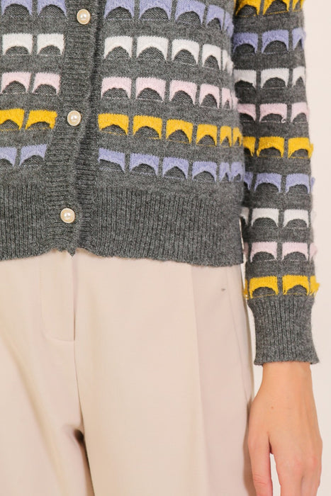 Geometric Cardigan
