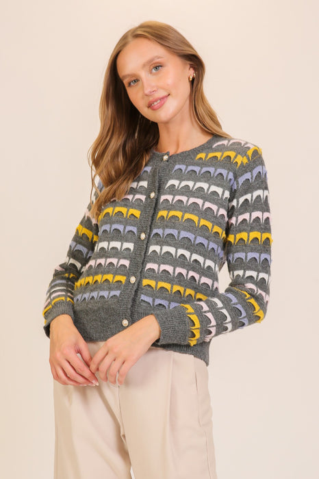 Geometric Cardigan