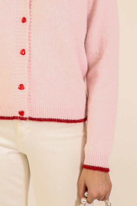 Heart Button Cardigan