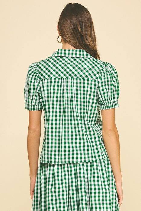 Gingham Button Down Shirt