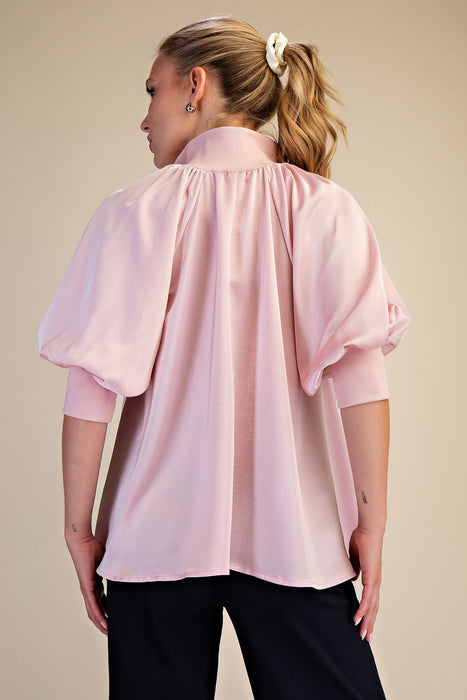 Half Zip Collared Top
