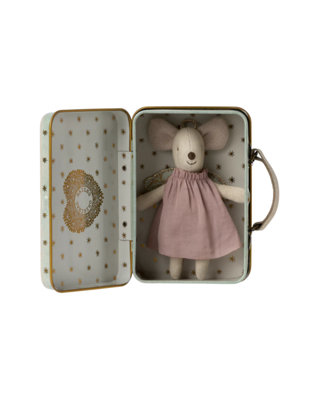 Angel Mouse in Suitcase