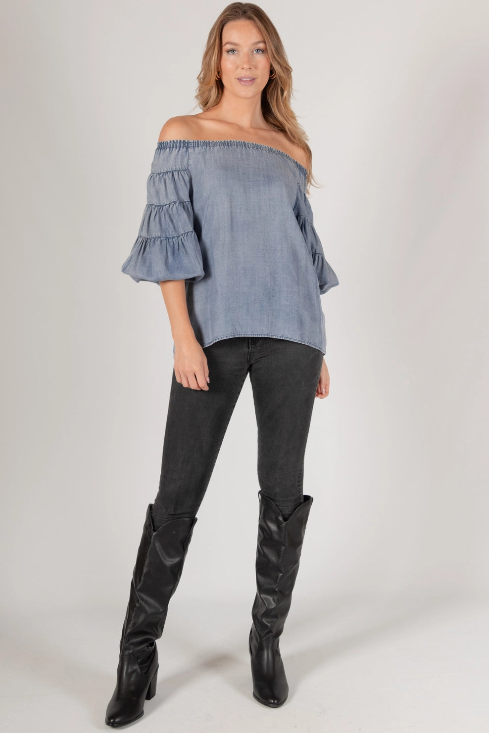 Tencil Flounce Sleeve Top