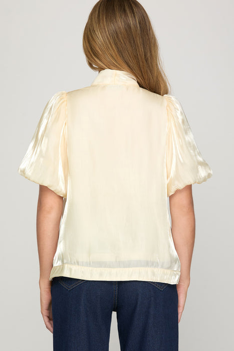 Shiny Bow Top