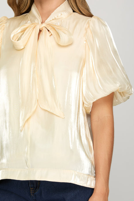 Shiny Bow Top