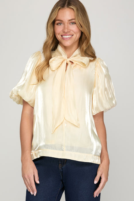 Shiny Bow Top