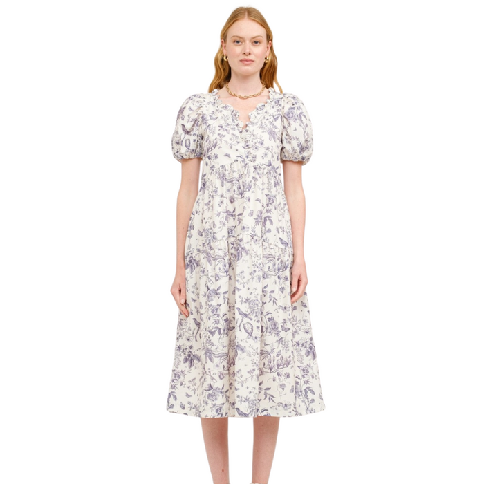 Floral Print Midi Dress
