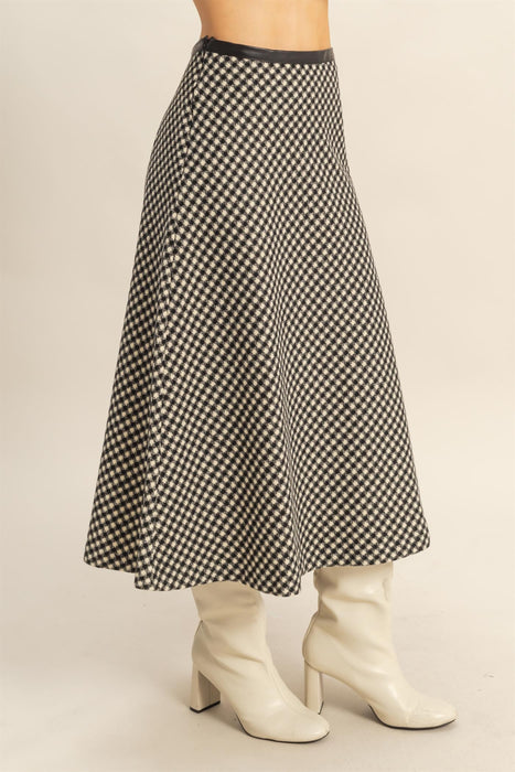 Houndstooth Skirt