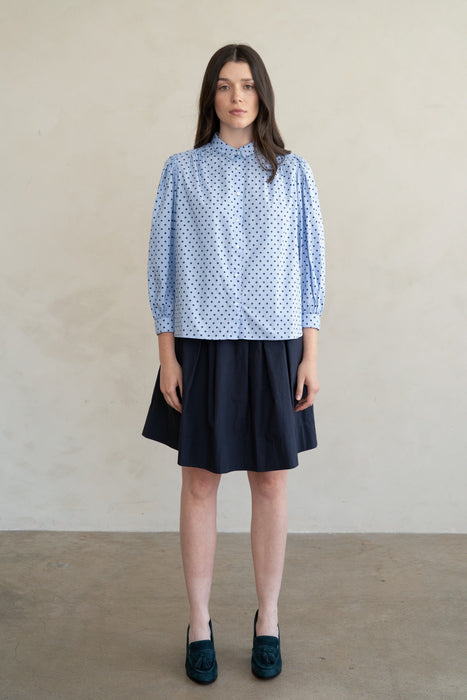 Polka Dot Button Up Blouse