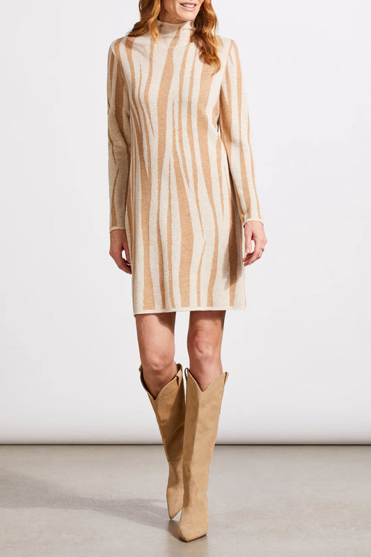 JACQUARD SWEATER DRESS