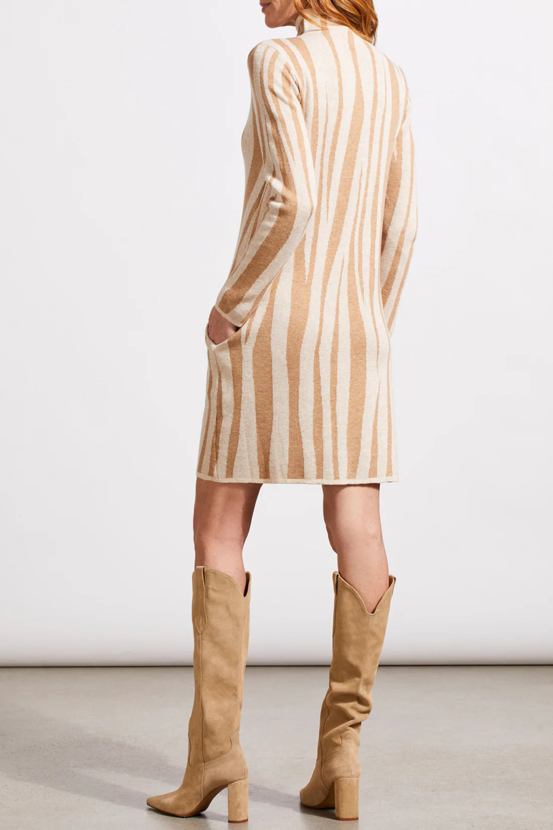 JACQUARD SWEATER DRESS