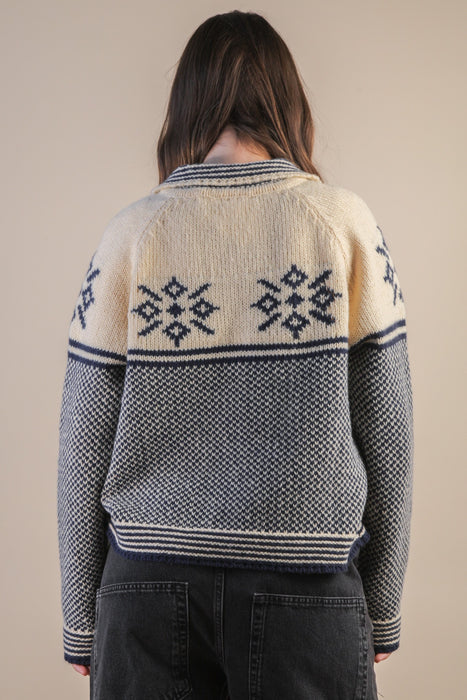 Collard Button Down Sweater
