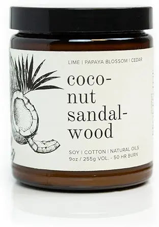 COCONUT SANDALWOOD 9 OZ CANDLE