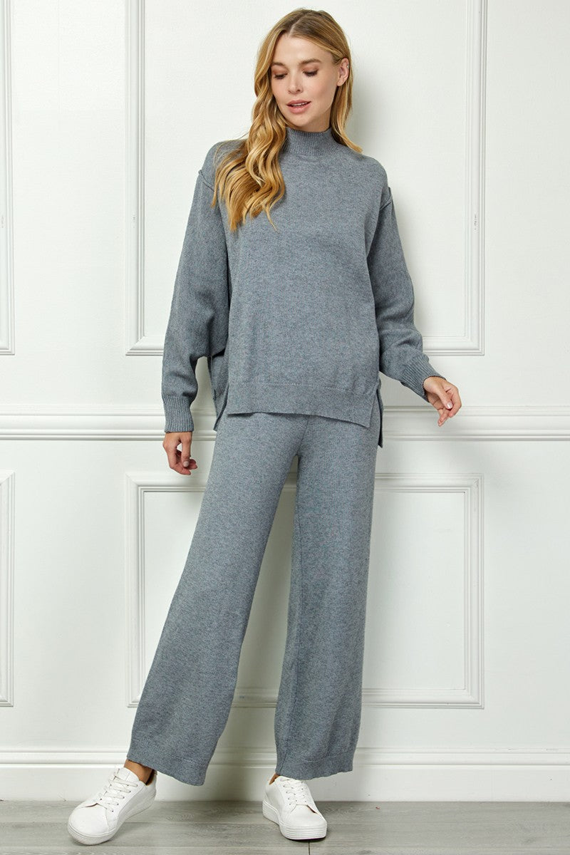 CROPPED WIDE SWEATER PANT