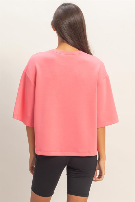 Boxy Tee Taffy Pink