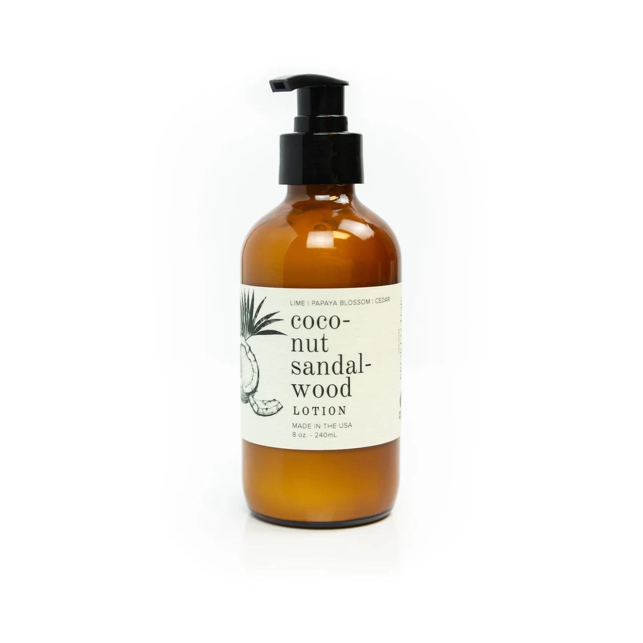 COCONUT SANDALWOOD LOTION 8OZ