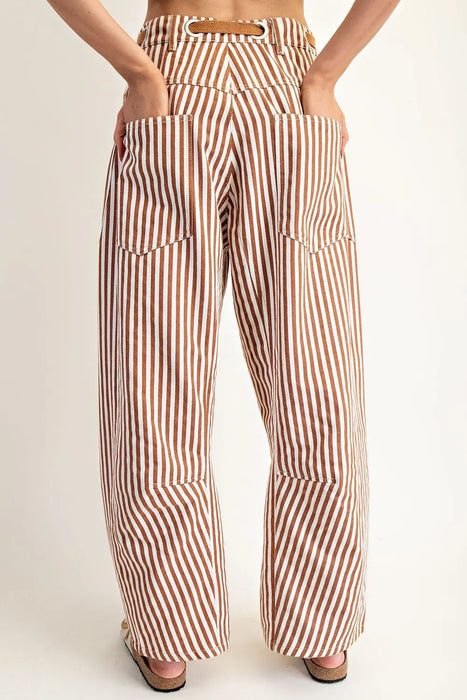 Striped Barrel Pant