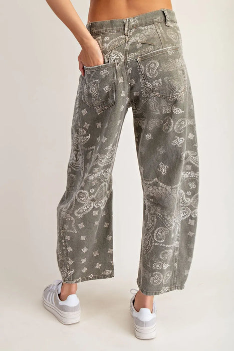 Paisley Print Jeans