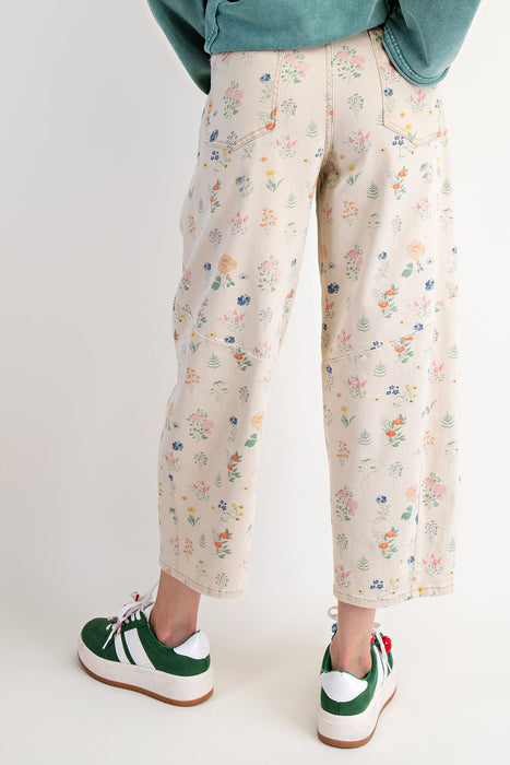 Floral Print Wide Leg Pant