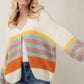 STRIPED OVERSIZED CARDIGAN