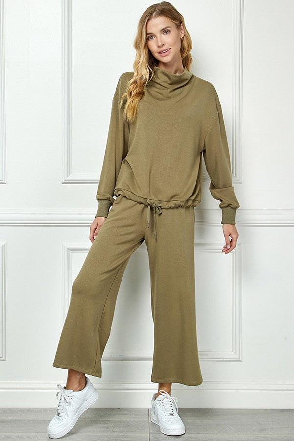 VERY SOFT CROPPED WIDE PANTS