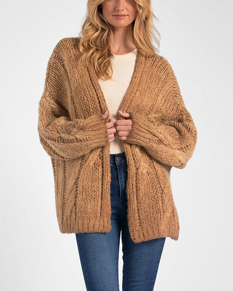 BROWN CARDIGAN one size