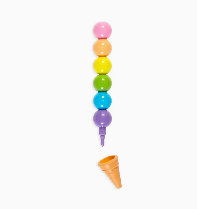 Rainbow Scoops Stacking Crayons