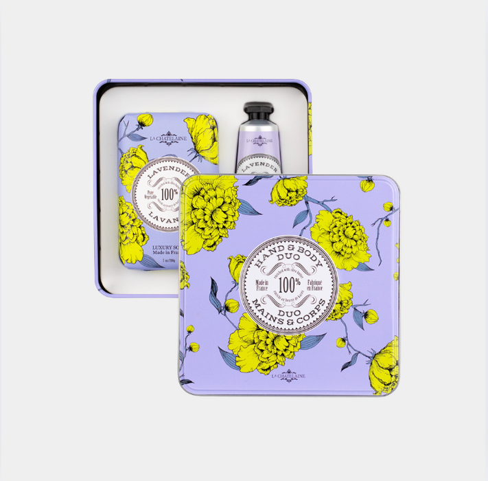 La Chatelaine Tin Gift Duo Lavender