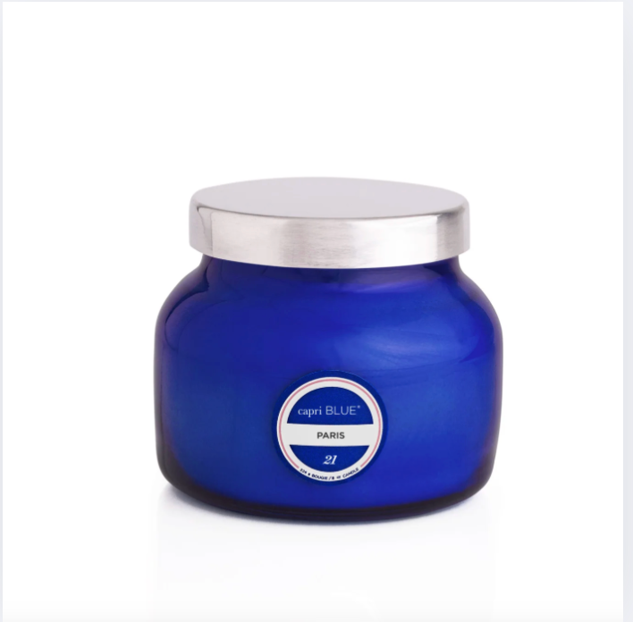 Blue Petite Jar Volcano 8 oz